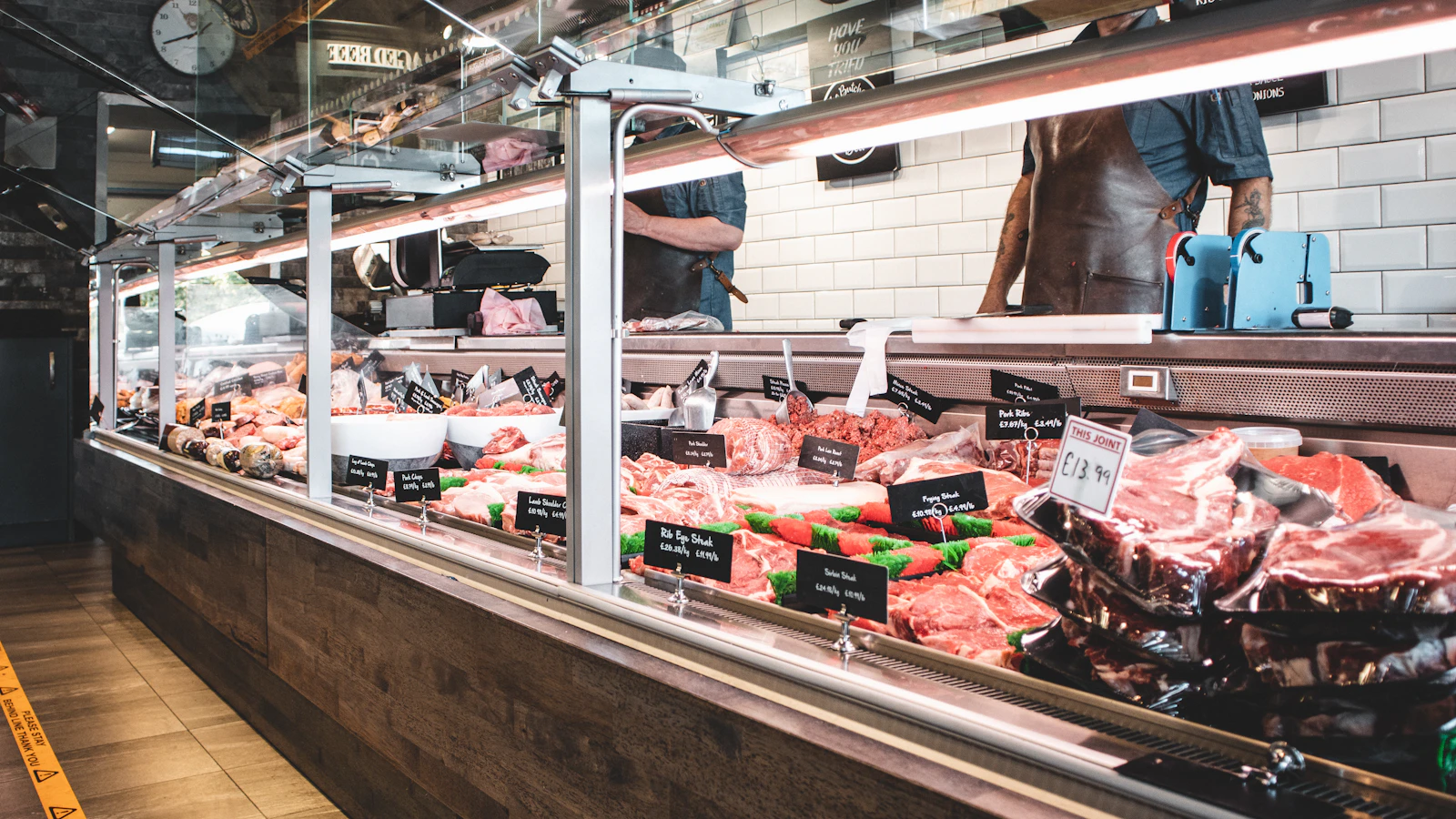 A butcher sells weight, not items