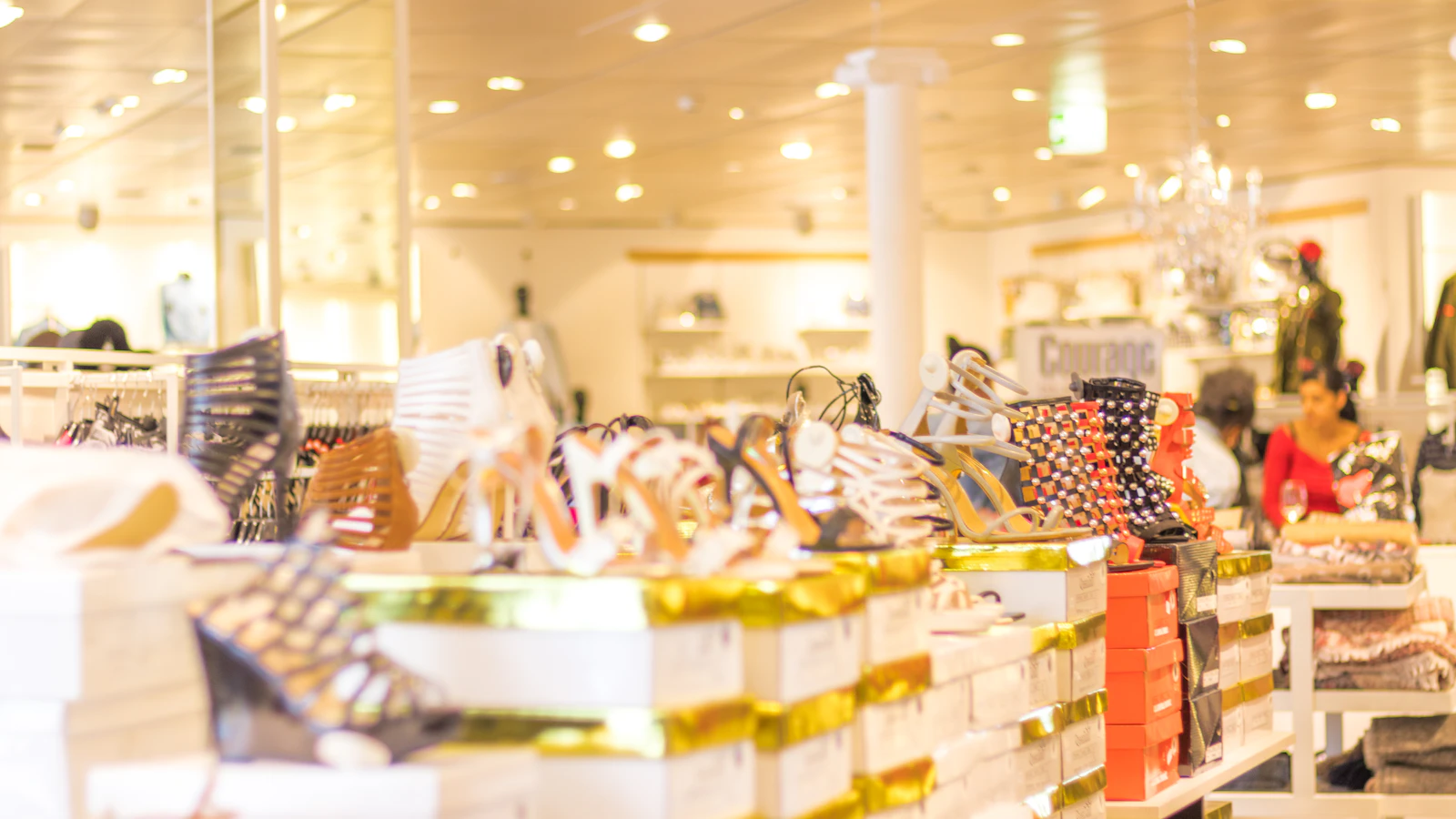 Retail-shop invoicing: a receipt at checkout, an invoice for a business customer